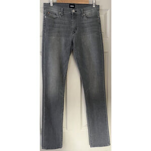 Hudson SHINE Skinny Ankle‎ Charcoal Gray Wash Stretch Jeans Womens Sz 30 x 32